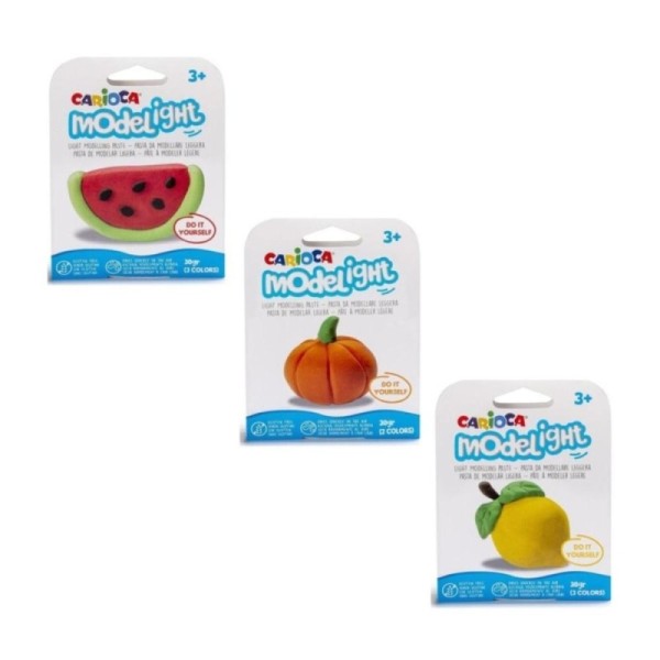 Pâte à modeler super légère Modelight Fruits CARIOCA 42687