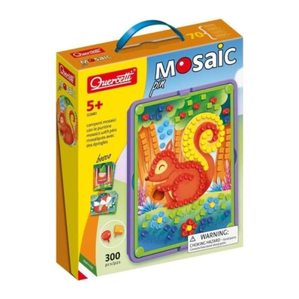 Quercetti 2880 Mosaic pin forêt jeu créatif de mosaïque