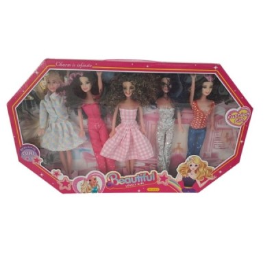 5 poupees en coffret h1972