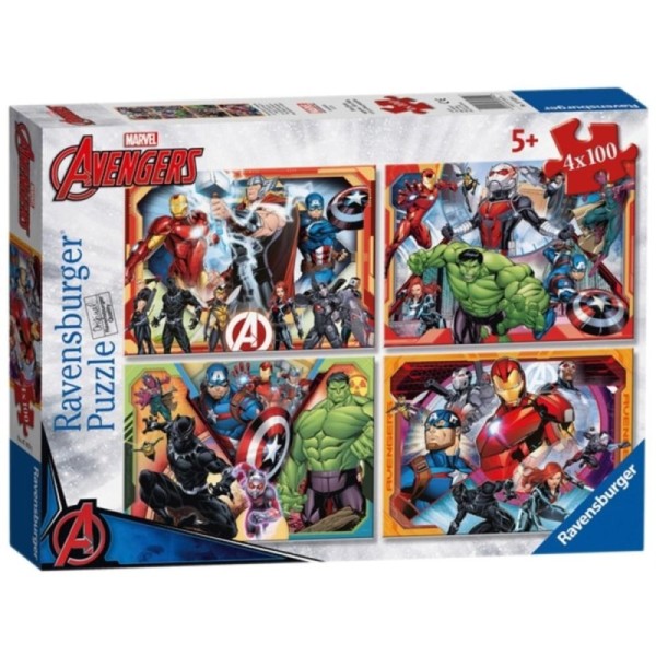 PUZZLES 4IN1 BRAVE AVENGERS 34386