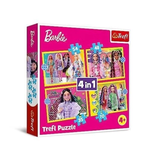 Puzzles 4in1 Happy world of Barbie 34626