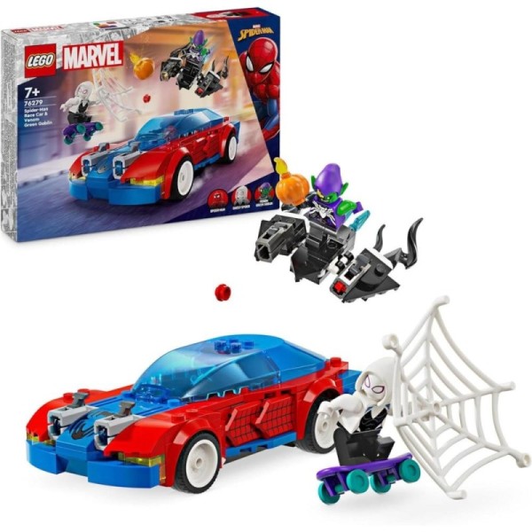 LEGO Marvel 76279 voiture spider-man vs bouffon vert venomisé
