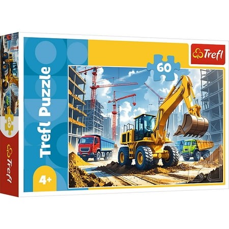 [1650568746] Puzzle 60 Backhoe loader tractor 17406
