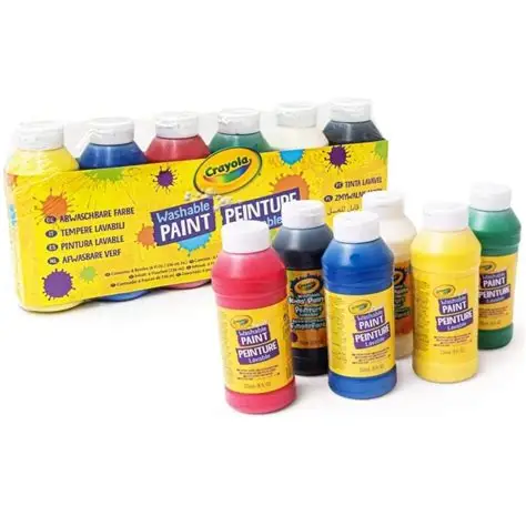 [1650568513] Washable Paint Bottles 6ct 8oz 237ml  54 2508