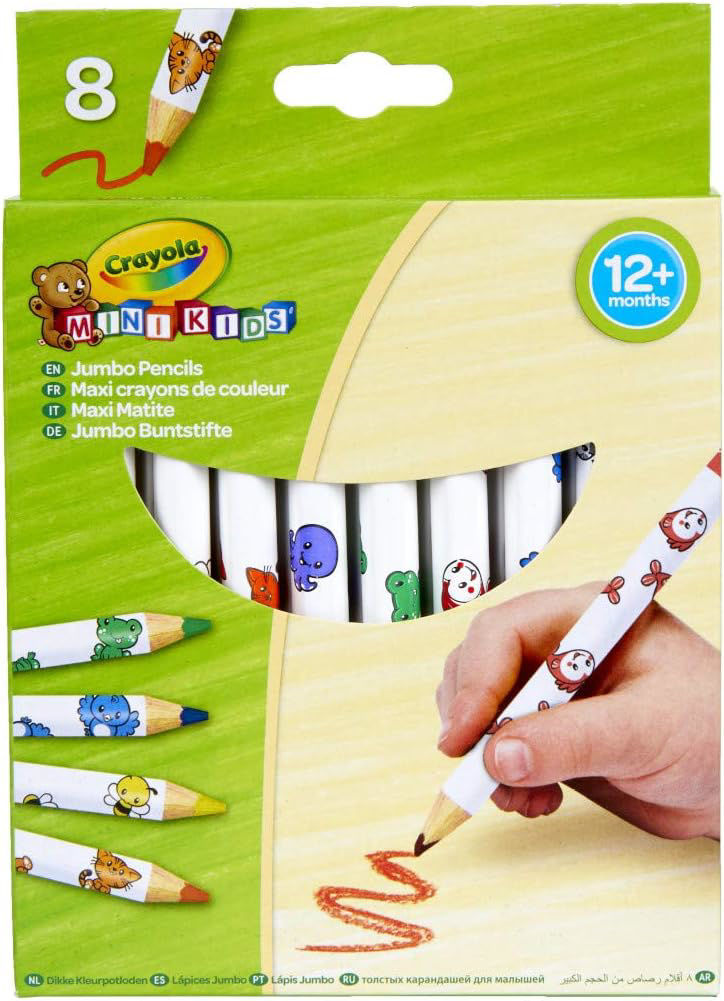 [1650568515] MK Jumbo Decorated Pencils 8ct 81 0008 E 204
