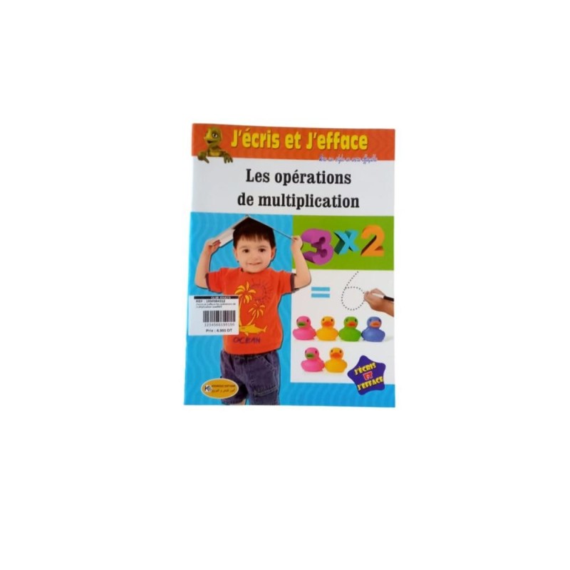 J'ecris et j'efface les opérations de multiplication awaf003