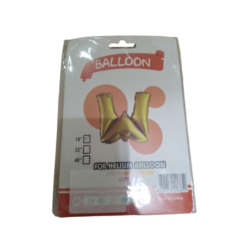 ballon en lettre 18 (Dorée, A)