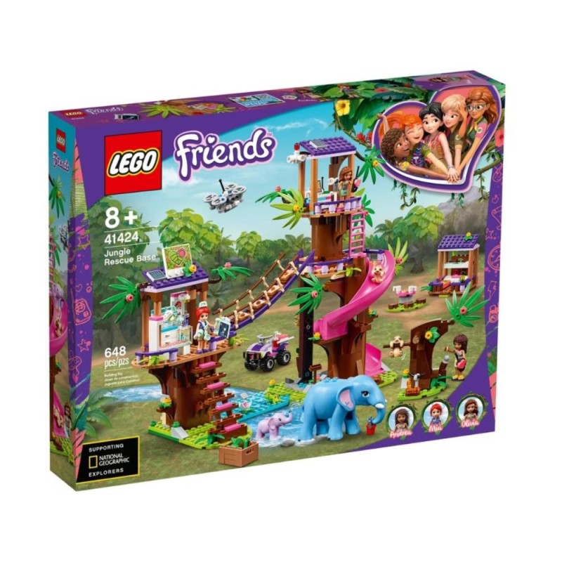 Aventure animalière et créativité Jungle Rescue Base LEGO 41424