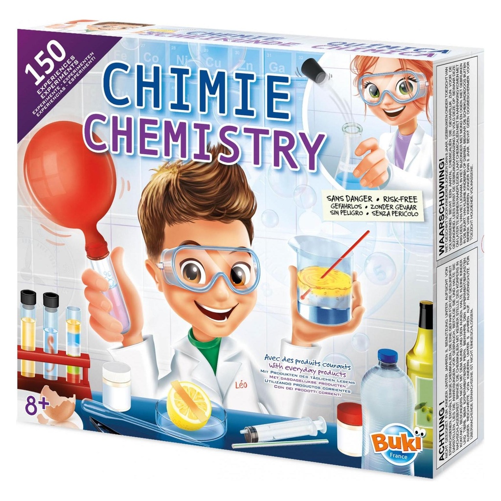 [1650552253] Coffret 150 expériences scientifiques Laboratoire de Chimie Buki 8362