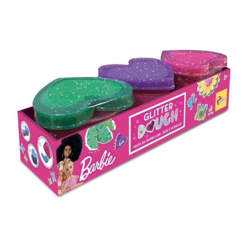 Lisciani 88836 Barbie Glitter Dough Kit pour filles