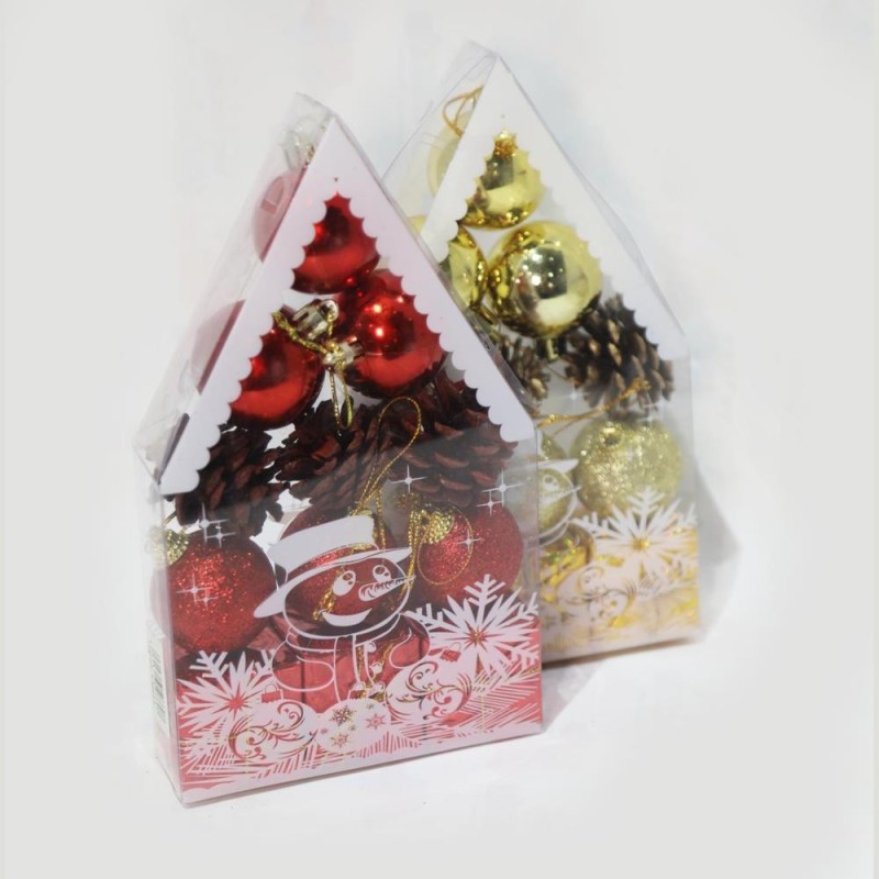 [1650553557] DECORATION NOEL FORME MAISONNETTE PM KM659-660