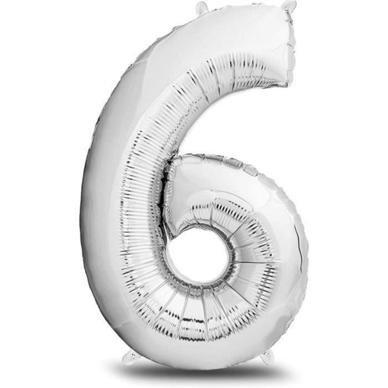 Chiffre gonflable N 6 (Dorée, 16")