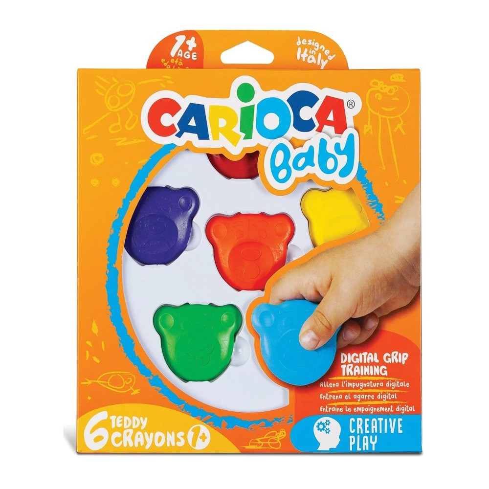 [1650554541] CARIOCA Crayon de Couleur de 6 piéces - Jouet Educatif