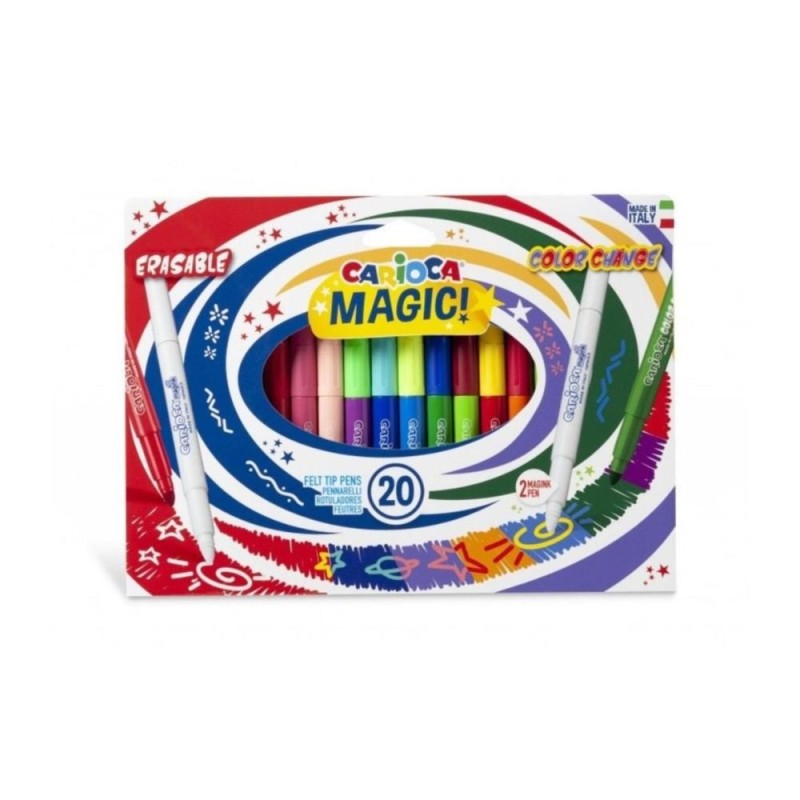 Coffret 20 pièces Feutres Magic CARIOCA 41369