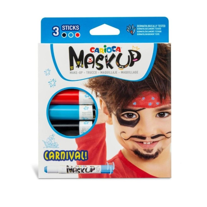 [1650554572] Stick maquillage CARIOCA 43050 Mask Up Carnival 3 pièces