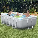 Piscine rectangulaire Intex Prism Frame – 3 m × 1,75 m × 0,80 m, à structure métallique renforcée