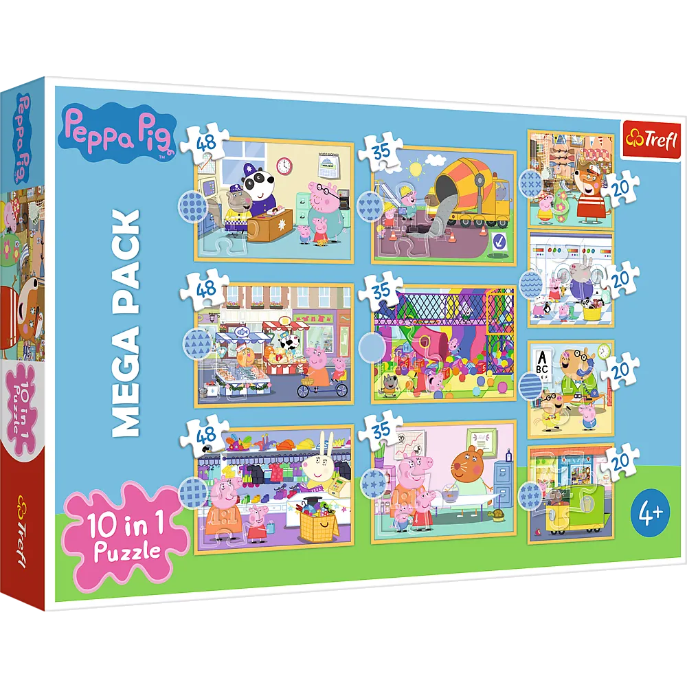 [1650556688] puzzles 10in1 meet peppa pig 90383