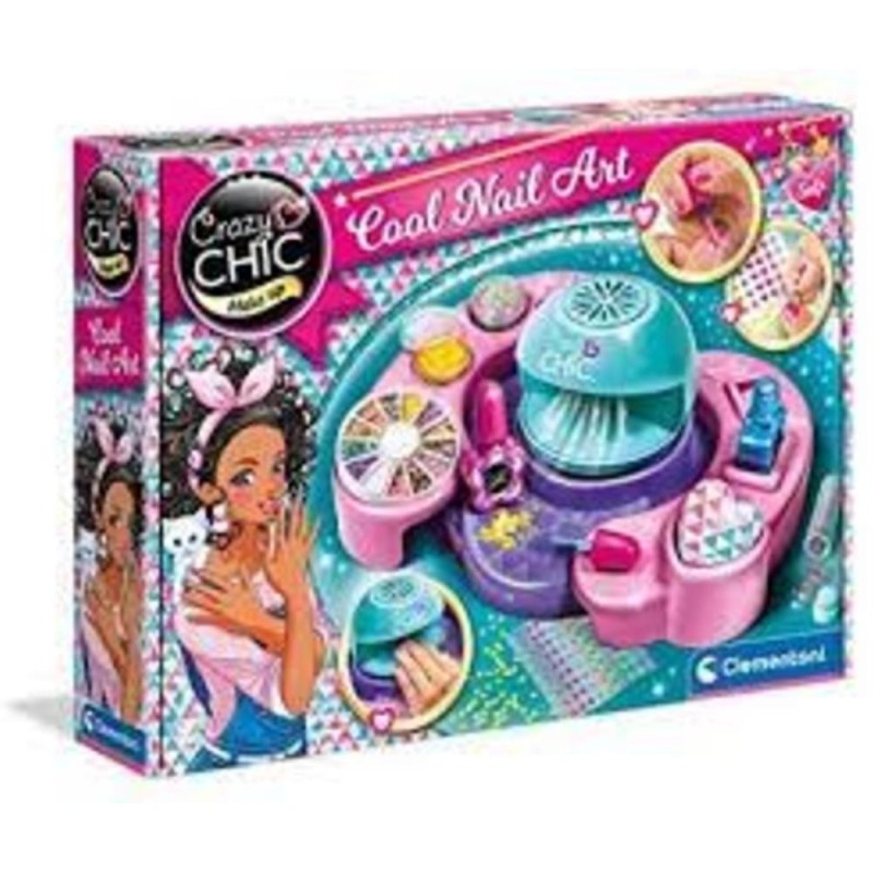 [1650556711] Coffret manucure Crazy Chic cool nail art Clementoni 18599