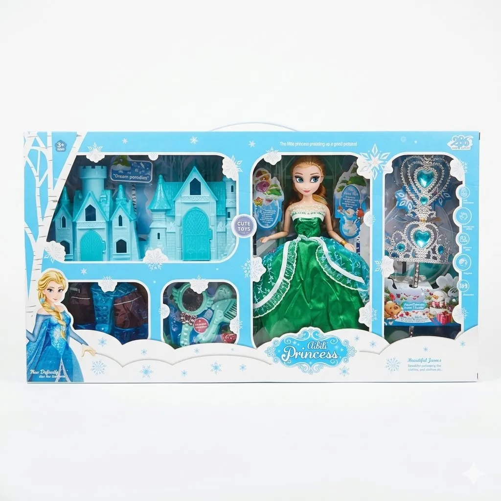 [1650557122] poupee frozen avec accessoires en coffret A28667