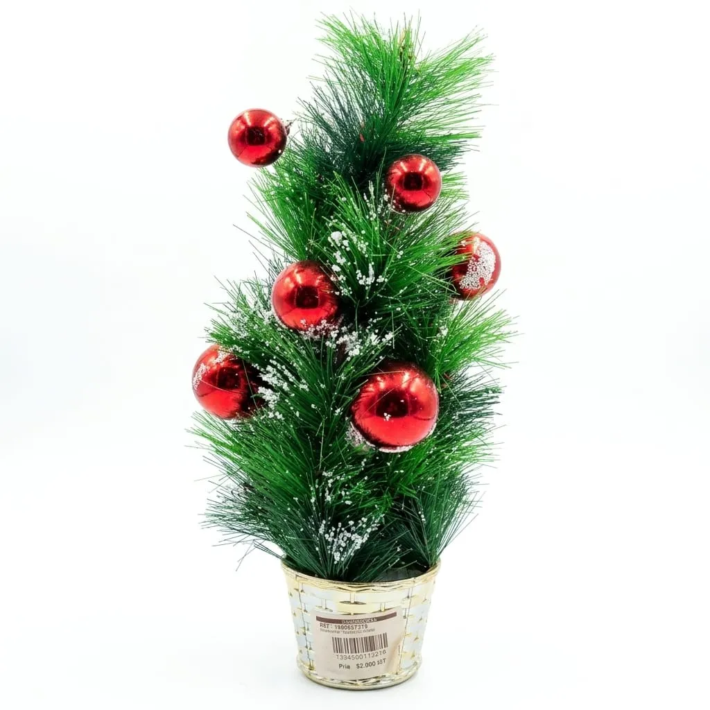 [1650557319] Sapin avec boule Rouge bmb