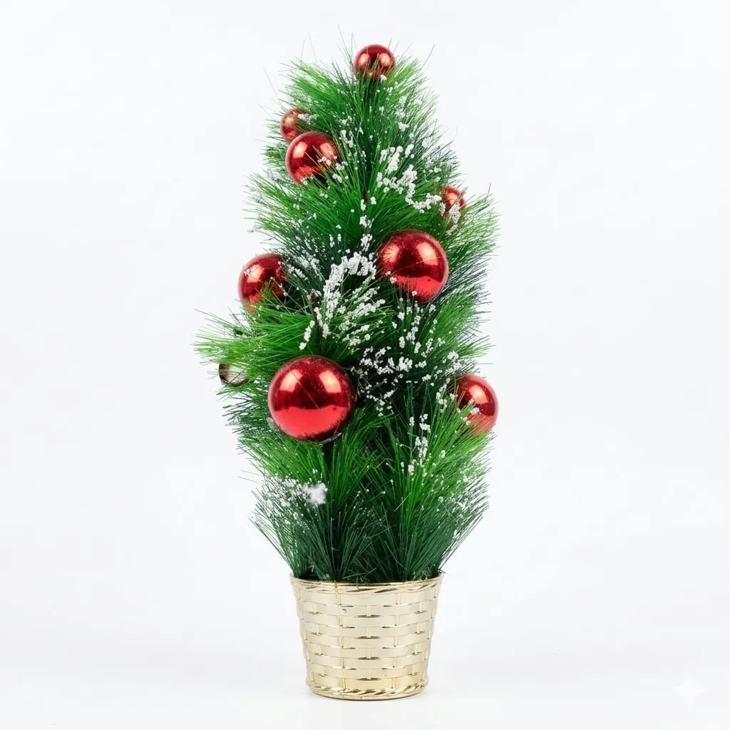 [1650557357] sapin avec papillon Rouge