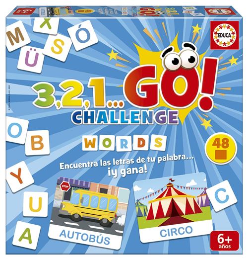 3,2,1 Go Challenge words - Jouet de societe