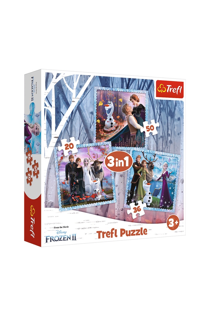 Puzzles 3in1 The magical Frozen 2 34853