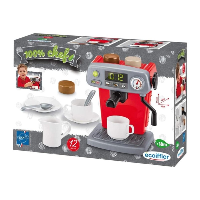 Ecoiffier 919 - Percolateur Machine à Café pour enfants avec accessoir