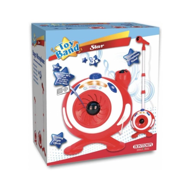 Bontempi 422040 –Microphone enfant avec pied réglable et amplificateur