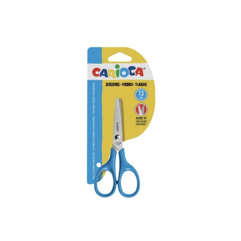 [1650558980] Ciseaux scolaires 13 cm CARIOCA 42634 en acier inoxydable
