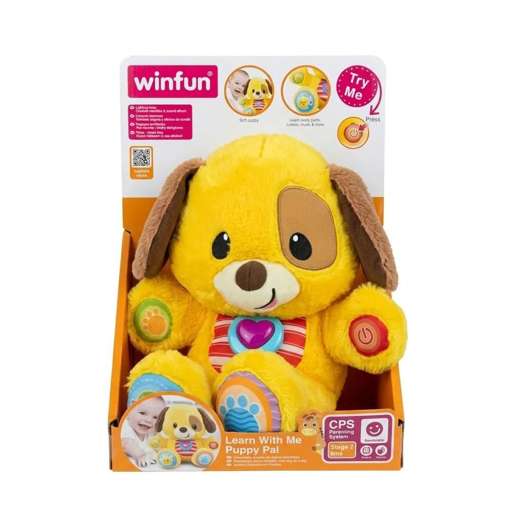 Chiot doux avec des activités d'apprentissage no:000669