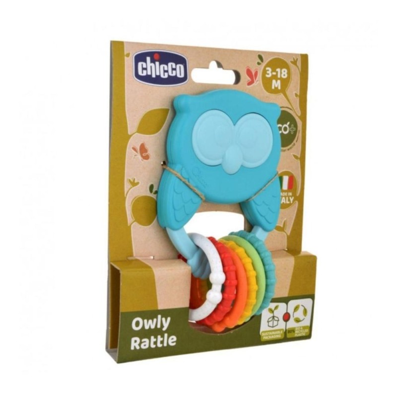 [1650559725] Jouet Bébé Hochet Hibou ECO+ Chicco 10494 Owly rattle