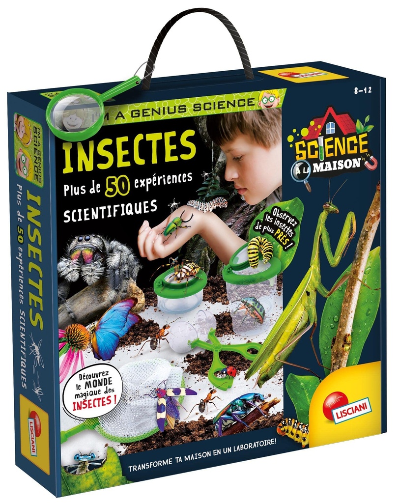 [1650560515] Kit Scientifique Insectes â€“ LISCIANI I'm a Genius FR97371 - 50 Expérie