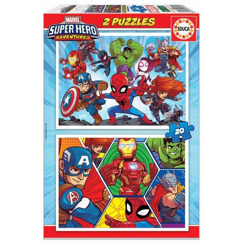 [1650560568] Puzzles 2IN1 MEMOS SUPER HEROS 93333