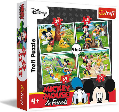 PUZZLES 4IN1 MICKEY MOUSE 34604
