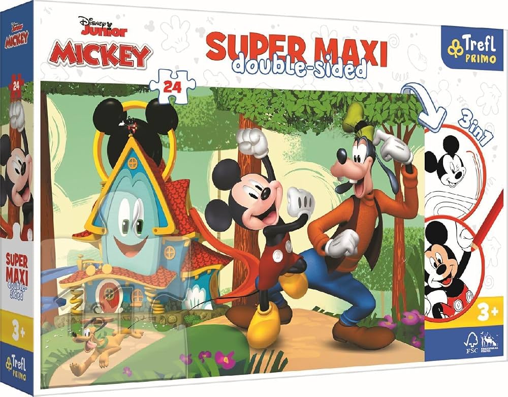 [1650560591] Puzzles 24 SUPER MAXI Disney Mickey Mouse Funhouse 41012