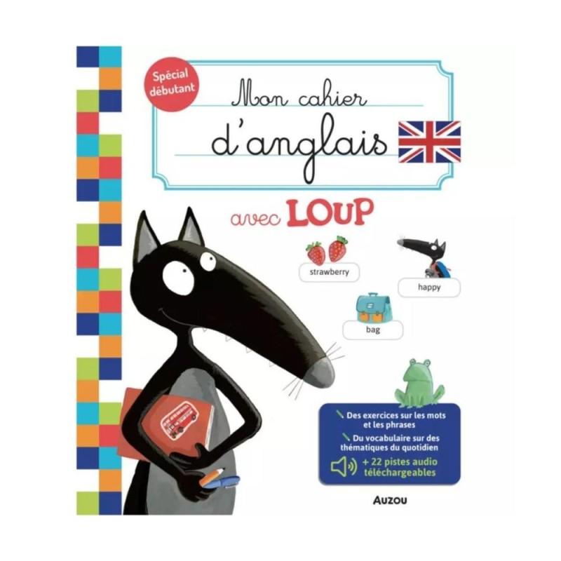 [1650561053] Mon cahier d'anglais avec loup 503341