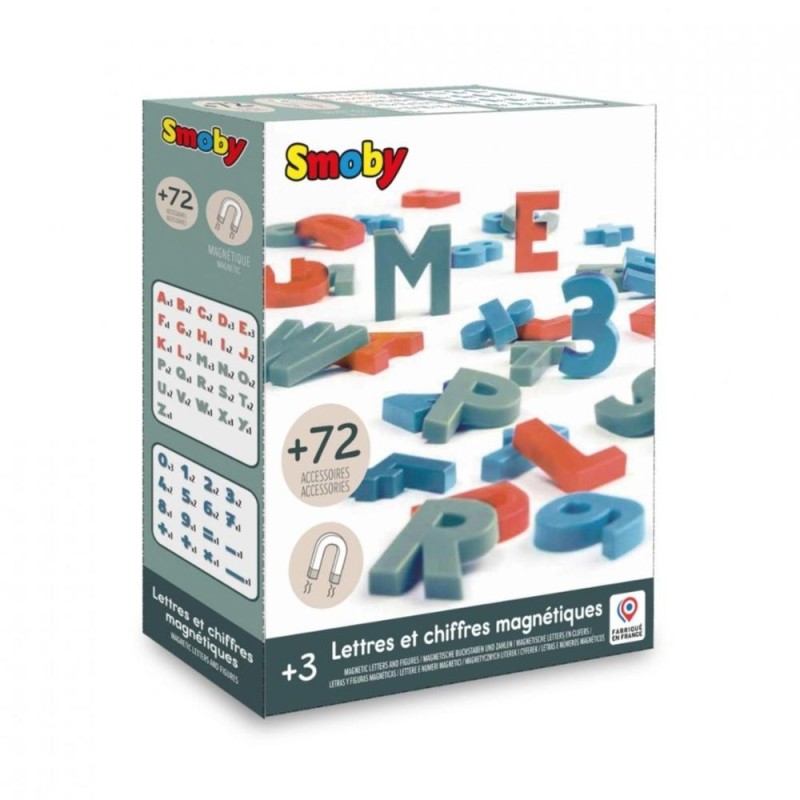 Lettres et Chiffres Magnétiques 72 Pièces Smoby 430108