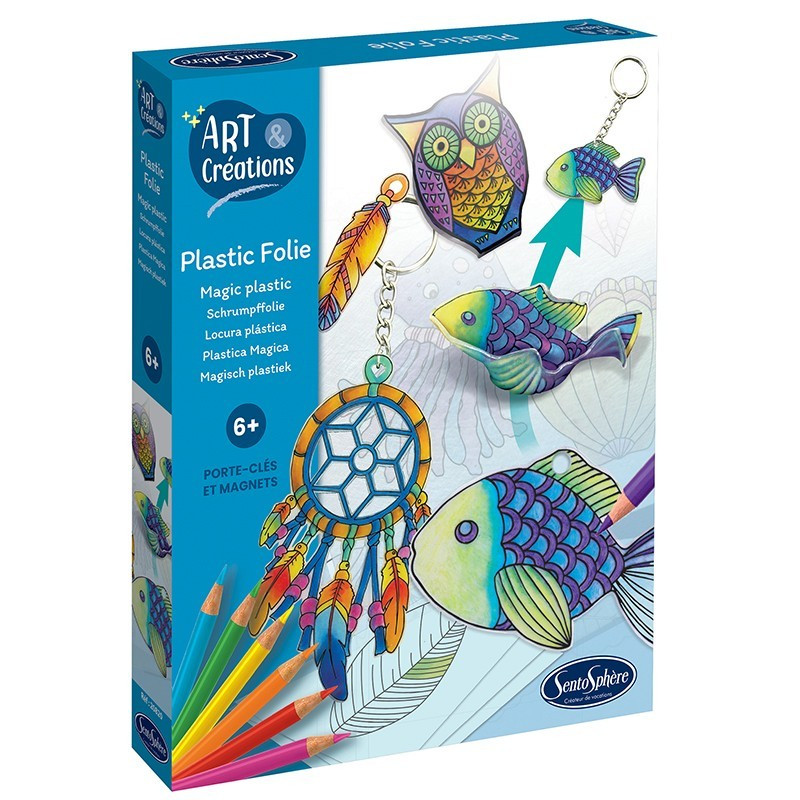 Art & creations - plastic folie - porte-cles/magnets 20820