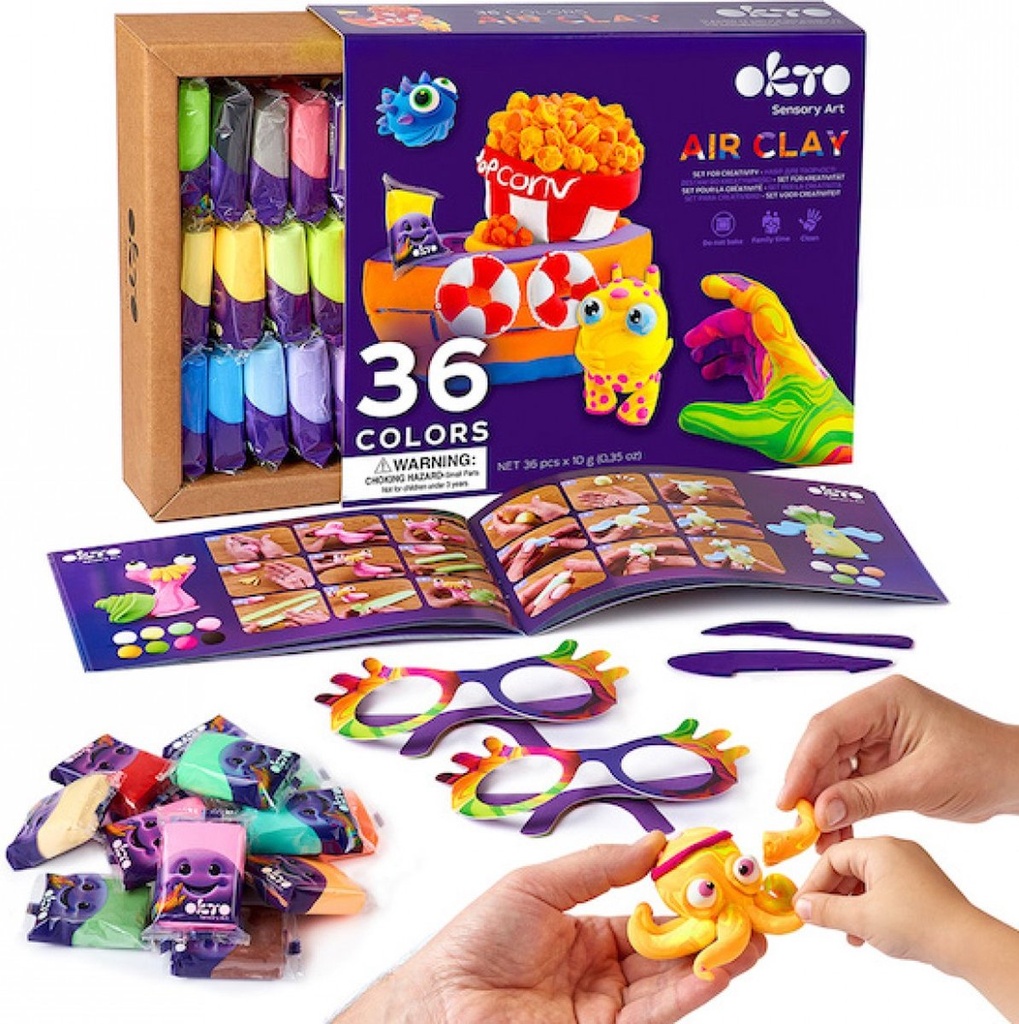 set creatif okto auto-durcissant 36couleurs 70149