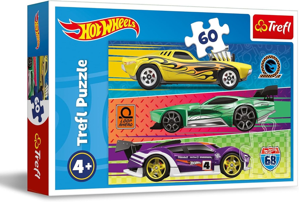 [1650562161] Puzzles 60 Mattel Hot Wheels 17389