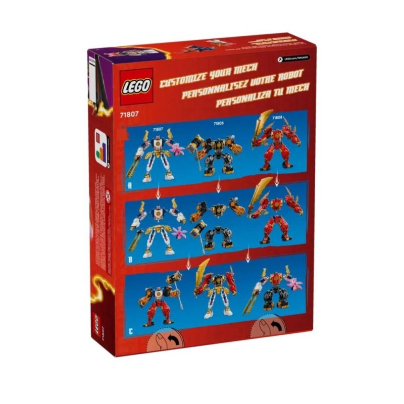 Jouet articulé LEGO NINJAGO 71807 Robot élémentaire de Sora