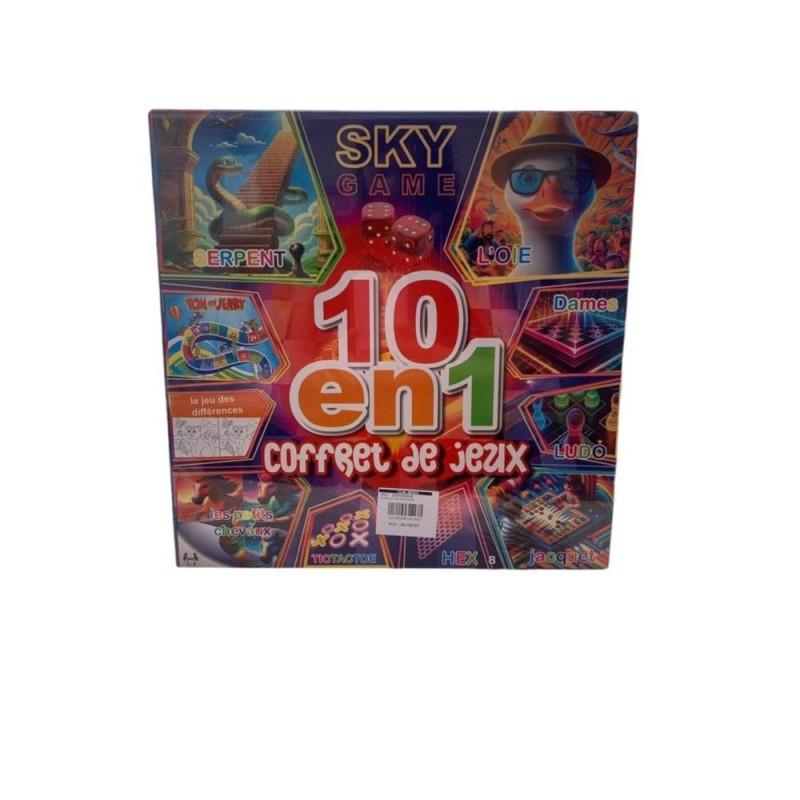 Coffret de jeux 10 en 1 sky