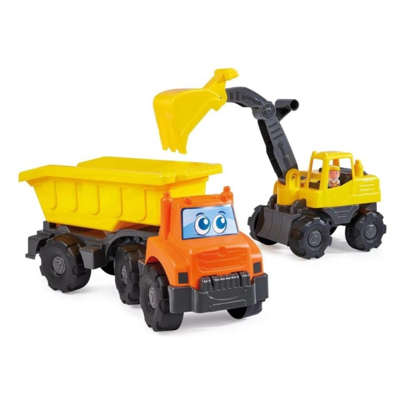 [1650562907] Pack véhicules chantier Ecoiffier 419 Camion benne et pelleteuse