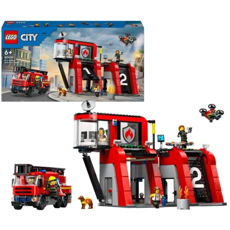 La Caserne & le camion de pompiers 60414
