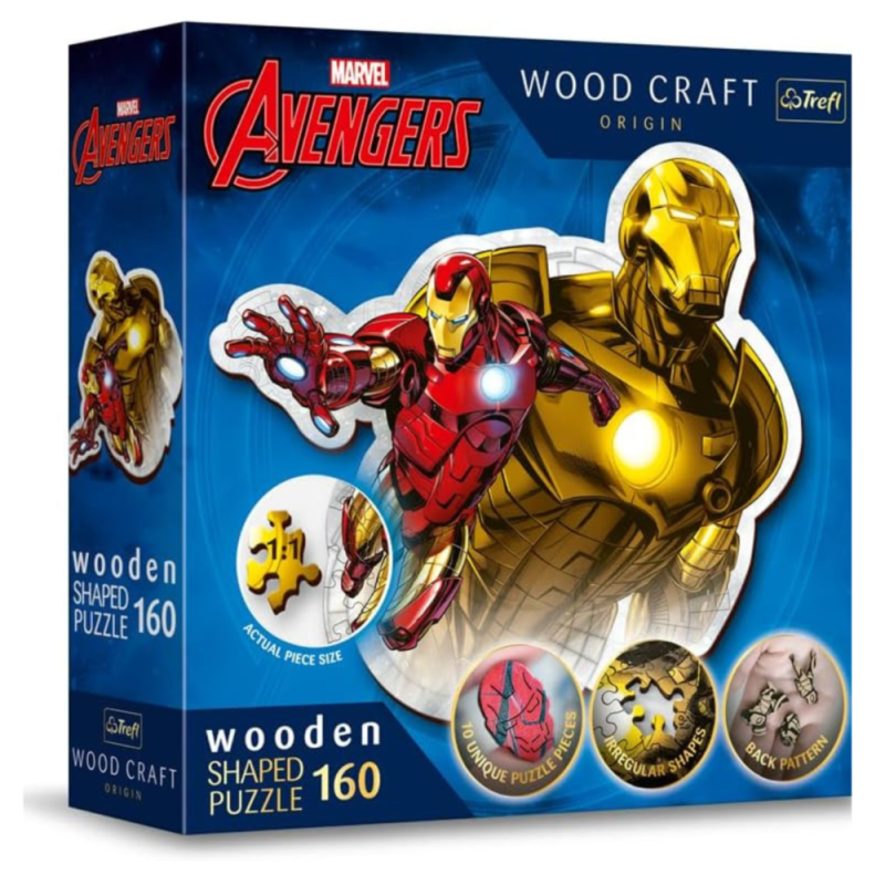 Puzzles 160 Wooden Shaped Puzzles brave iron man 20183