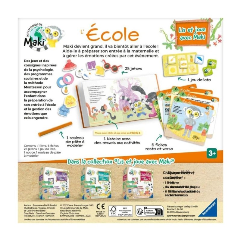 [1650563344] Lis et Joue avec Maki Jeu éducatif Montessori Ravensburger 22356