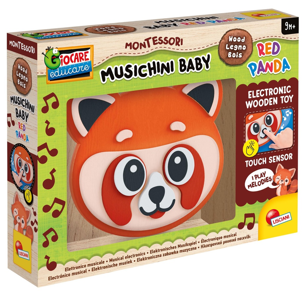 Montessori baby bois panda sonore and lumineux 105427