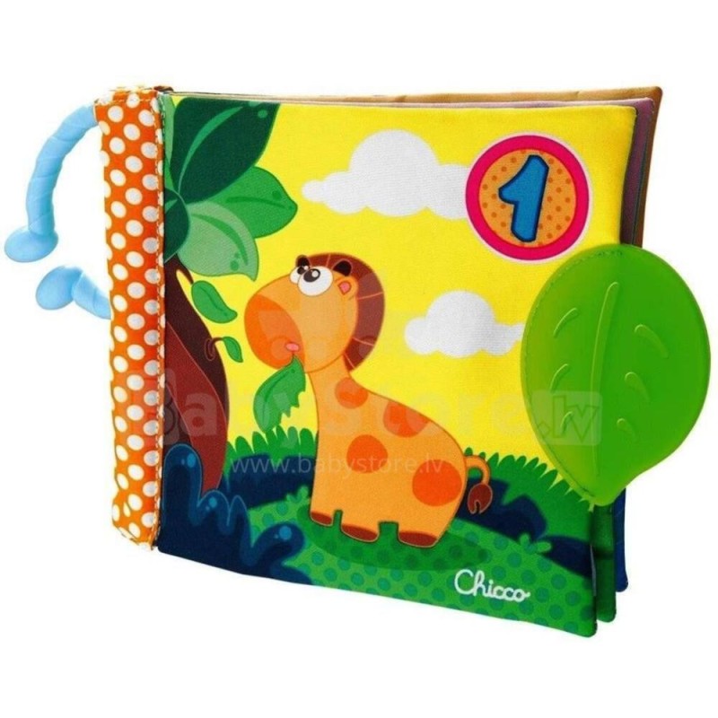 Livre tissu éveil bébé Chicco 1-2-3 Book