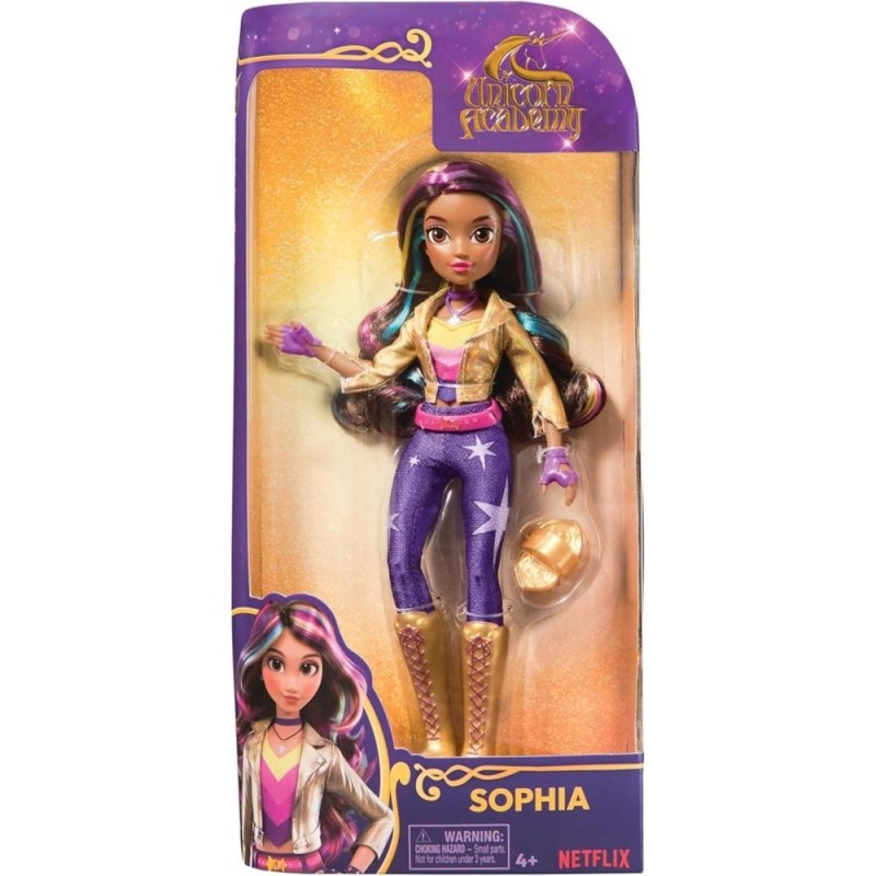 poupee 24 cm sophia unicorn academy 6066837